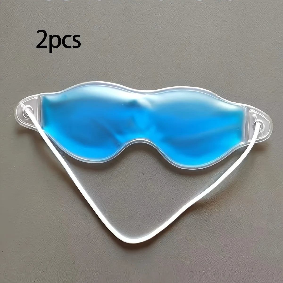2pcs gel ice eye masks, relieve dark circles and fatigue, reusable dual cold and hot effect eye patches with adjustable elastic