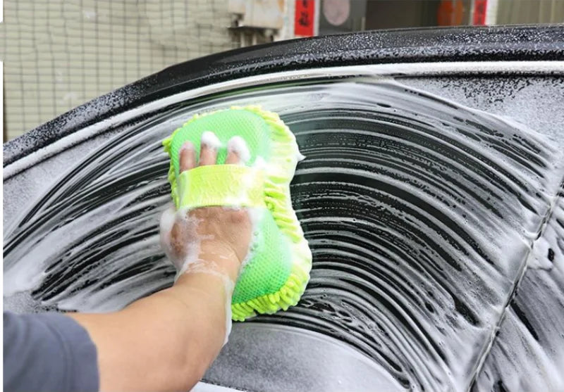 Microfiber car wash kit with sponge, towel and mitt — view 4 of 8
