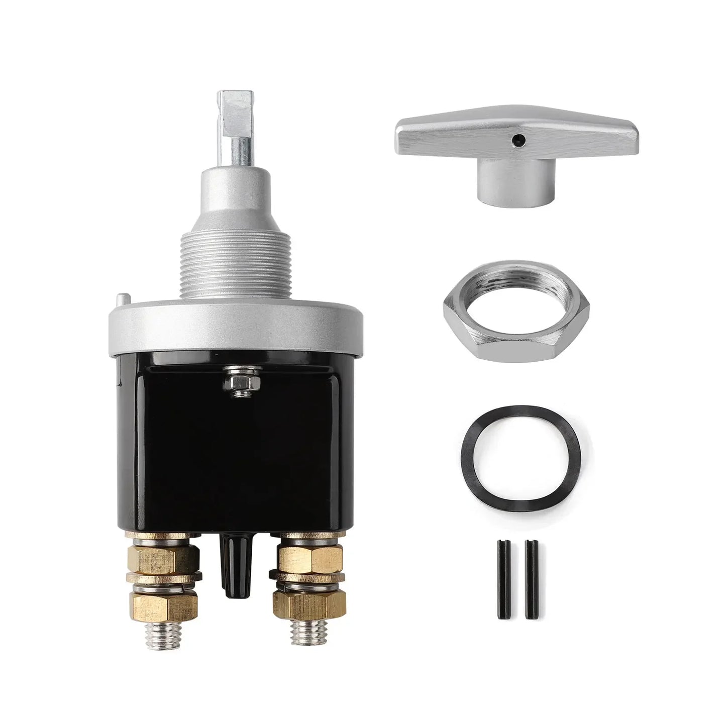 1500A Battery Circuit Cutter Disconnecter Isolator Heavy Duty Battery Kill Mass Switch With Keyhole For RV Camper Van Truck Boat