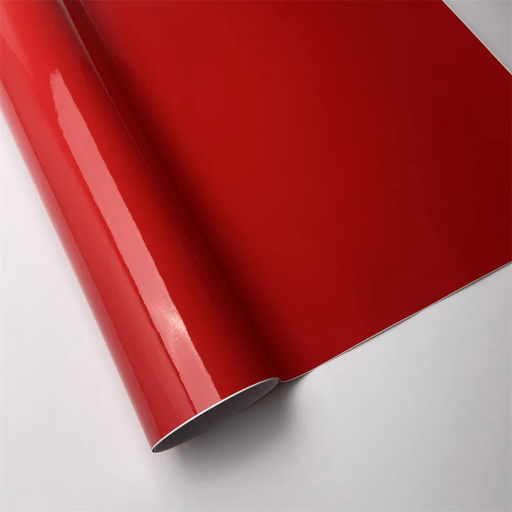 Glossy Vinyl Wrap Film for Car & Motorcycle - 5 Colors