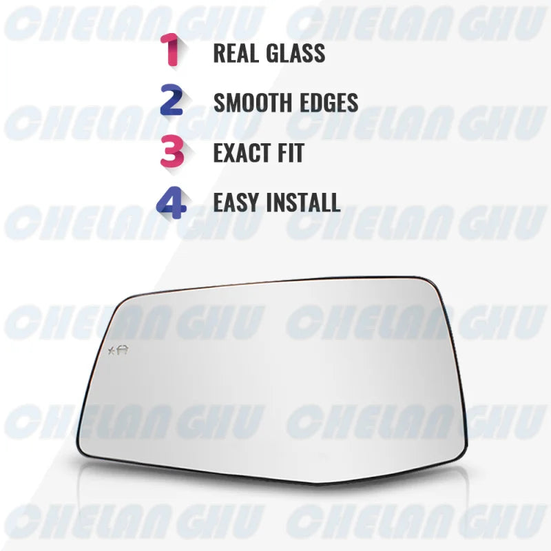 Left Heated Blind-Spot Mirror Glass (84309707) — Chevrolet Silverado 1500 (2019–2023)