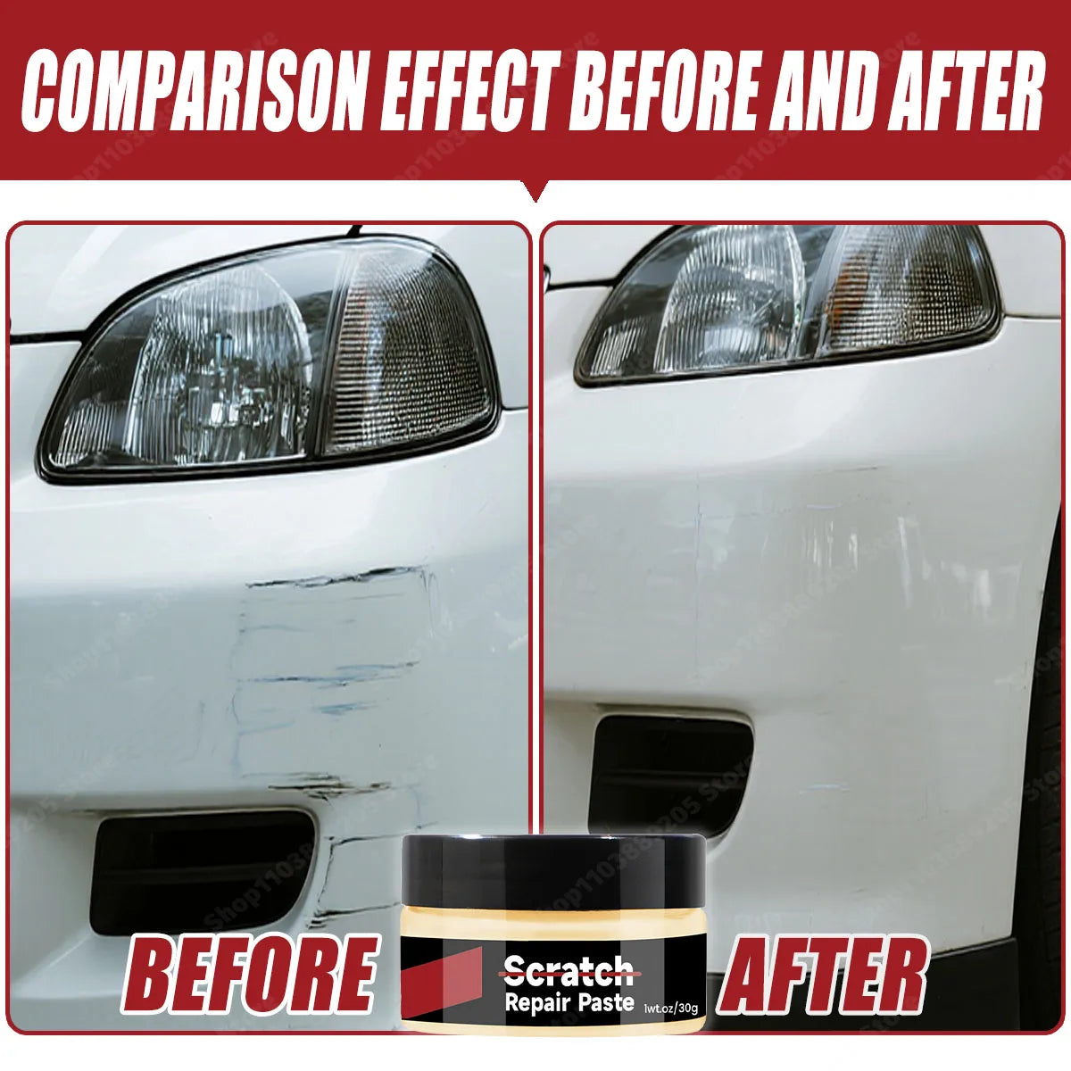 RayHong Car Scratch Remover 30ml – Paint Scratch Repair Liquid for All Car Colors | 1/3/5/10/22 Pack