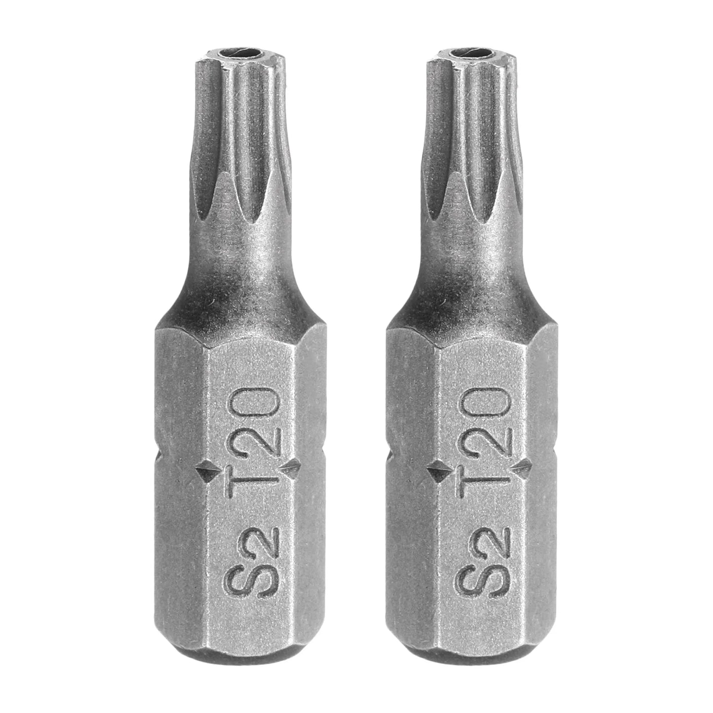 2/5/10pcs T6 T8 T10 T15 T20 T25 T27 T30 T40 Torx Screwdriver Bit 1/4" Hex Shank 25mm S2 Star Head Hex Security Screw Driver Bits