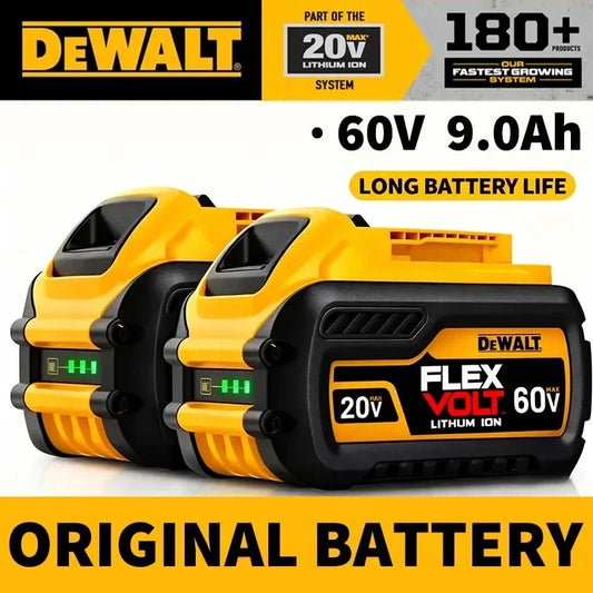 DeWALT Original Battery 20V/60V 9000mAh MAX FlexVolt for DCB606 DCB205 DCB206 DCB209 DCB182 Power Tool
