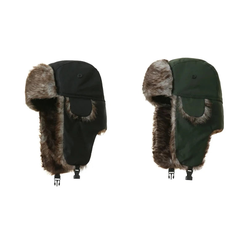 Faux Fur Trapper Hat with Ear Flaps, Ushanka