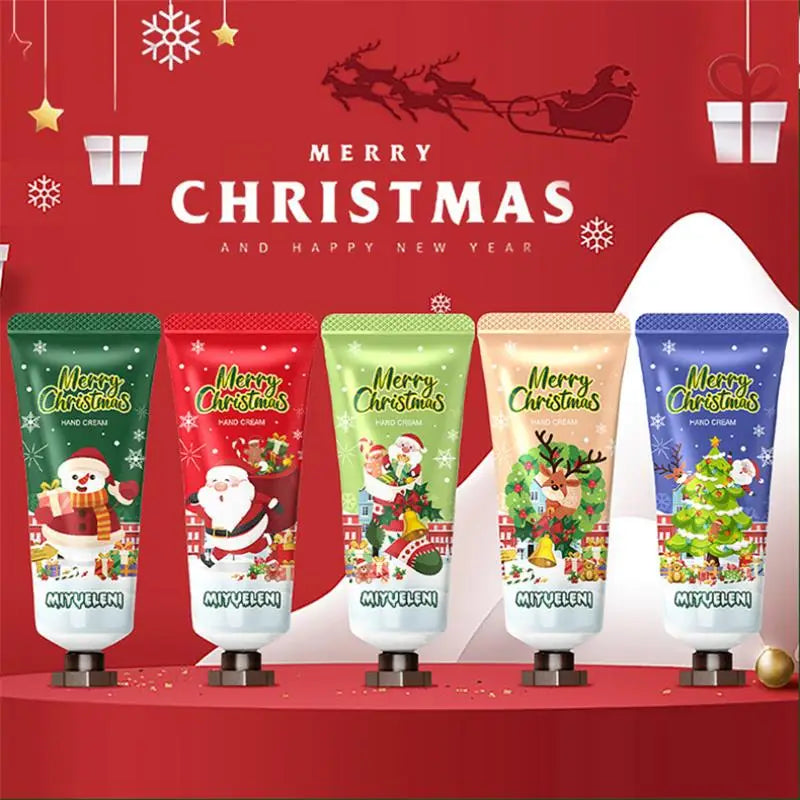 Christmas Hand Cream Gift Set Christmas Limited Edition Gift Box Lasting Fruit Scent Moisturizing Hydrating Exquisite Hand Cream