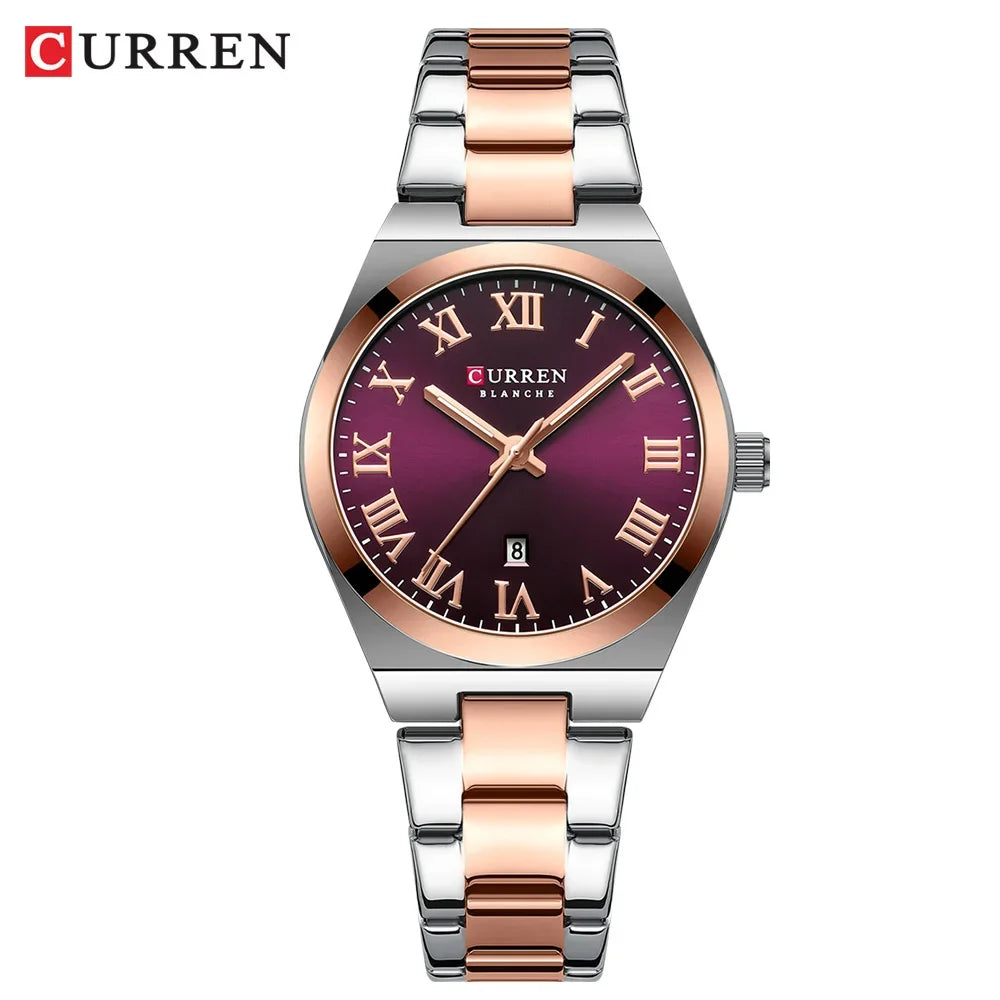 Stylish Waterproof Women’s Stainless Steel Bracelet Watch