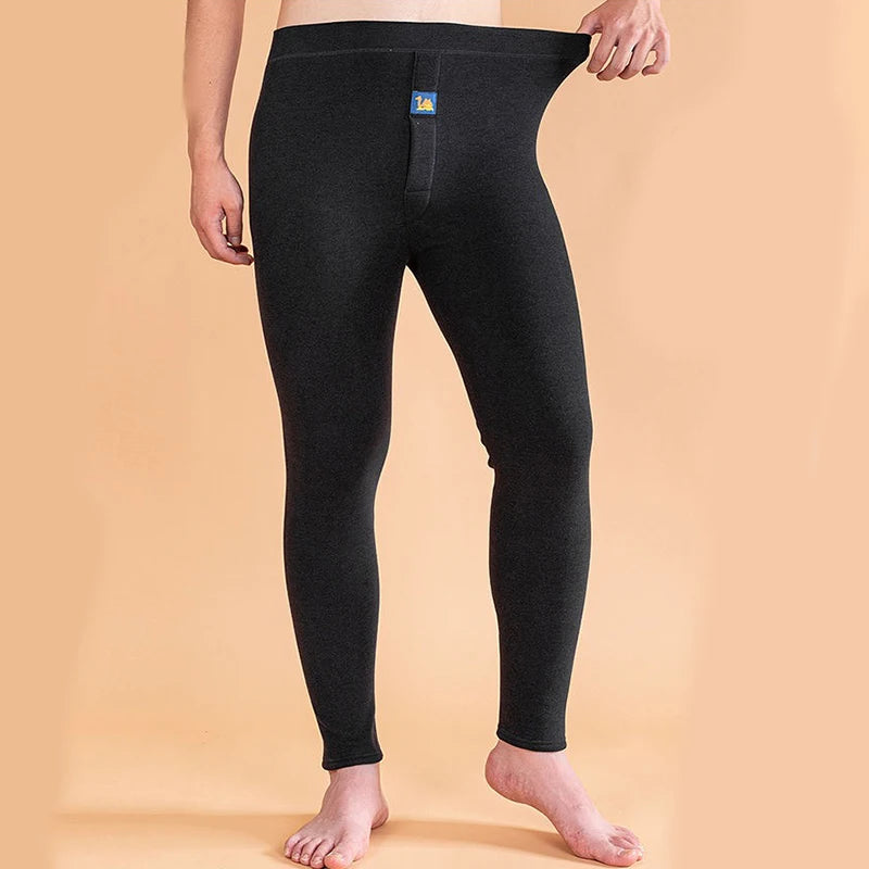 Men's Fleece Thermal Pants - Soft Warm Lounge and Sleep Bottoms - photo 7