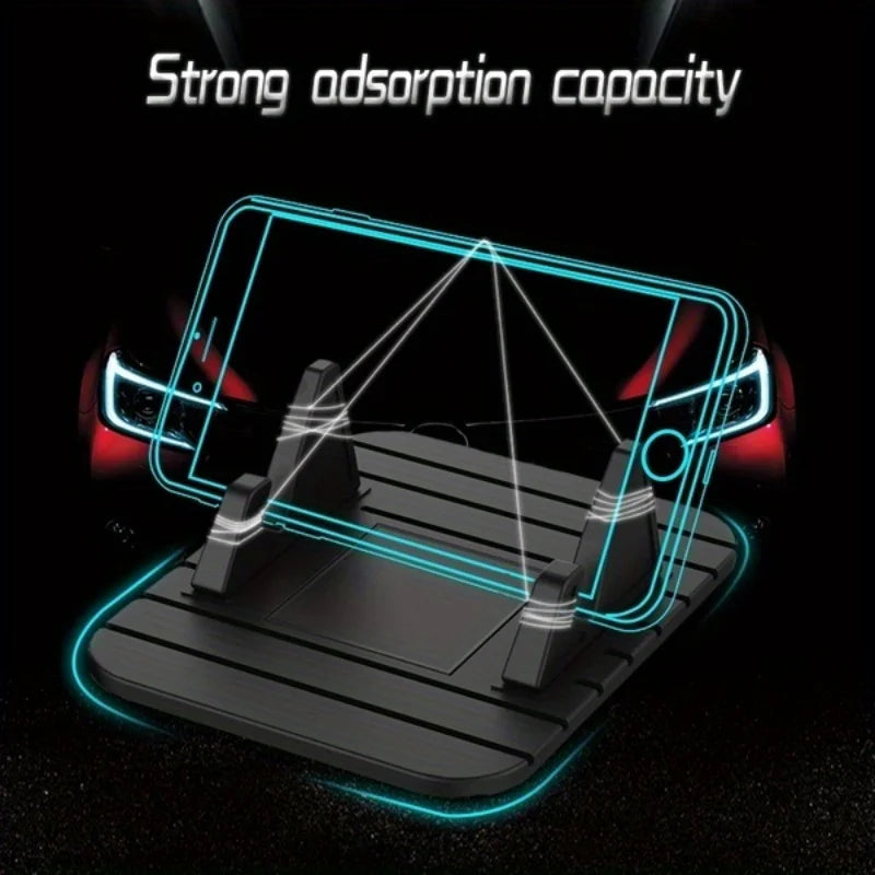 Silicone Car Mobile Phone Holder, Universal Compatibility-For All Smartphones & Tablets-Suitable for Car Dashboard & Windshield