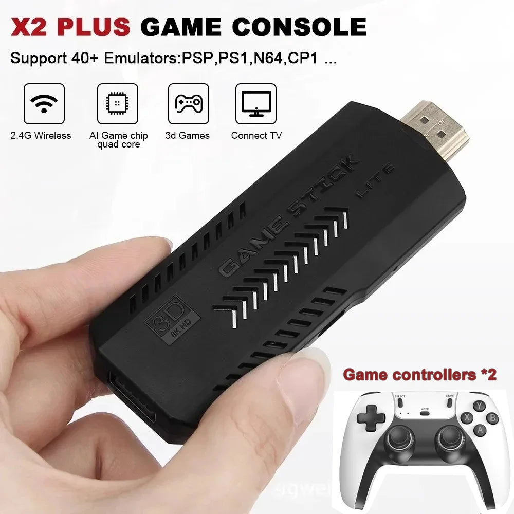 X2 Pro Retro Game Console – 50,000+ Games, 40+ Emulators, 4K HD & Wireless Controllers | PS1/N64/DC