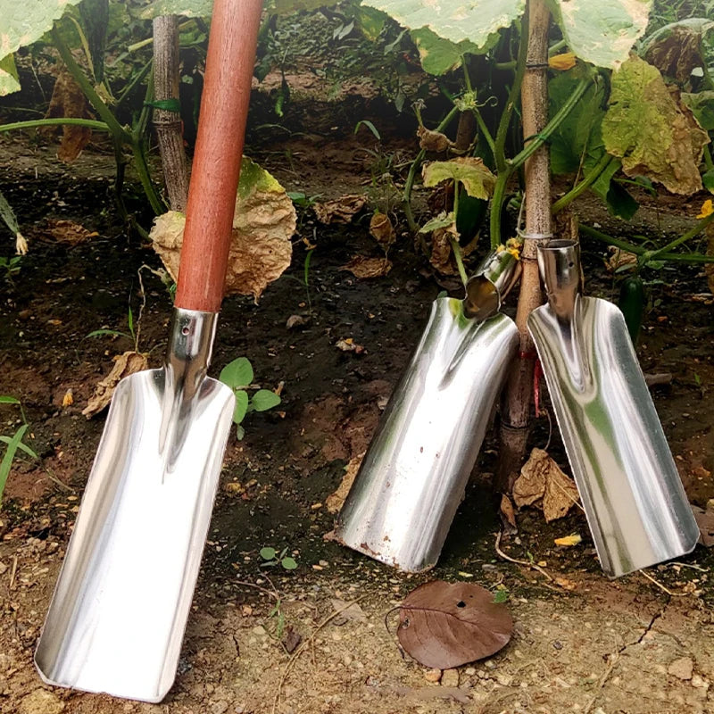 1Pc Thickened Manganese Steel Garden Shovel - Small Spade for Soil Planting Mountain Herd Agricultural Digging Work Tool