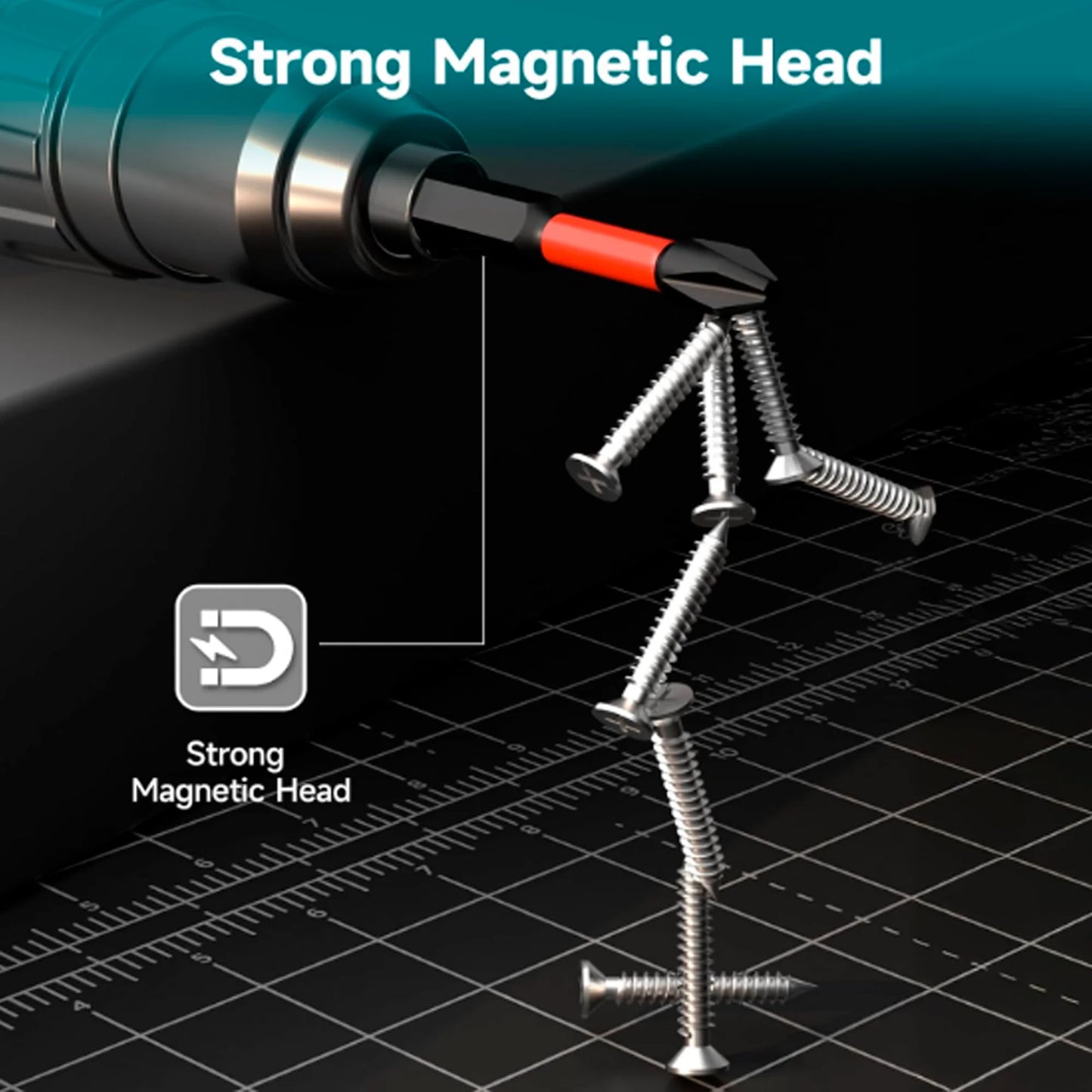 5/10/20 Pieces Phillips Screwdriver Bit Set S2 Steel Magnetic 50mm Long Impact Screwdriver Set Suitable for Metal Processing in Homes, Factories, Offices, Etc
