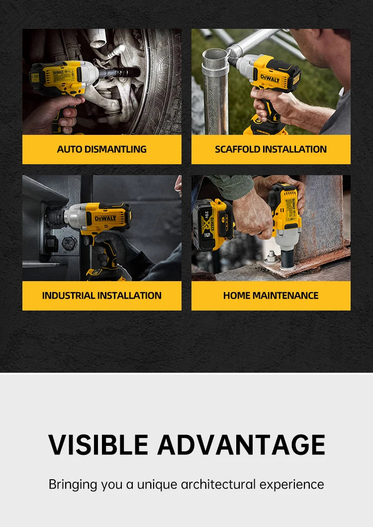 Dewalt DCF892 20V Brushless Impact Wrench – 812N.m High Torque Cordless Electric Tool