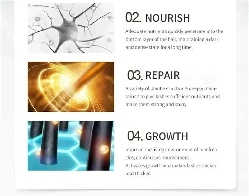 Fast Eyebrow Growth Serum Eyelash Hair Growth Anti Hairs Loss Product Prevent Baldness Fuller Thicker Lengthening Eyebrow Makeup