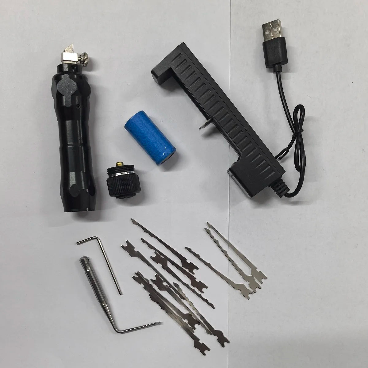 Functional locksmith repair tool set Extreme storm electric brush hook lock open locksmith tool