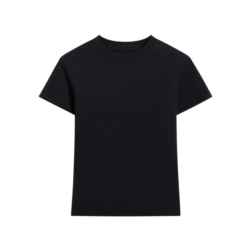 Women's Cotton Loose T-Shirt — Korean Streetwear Short-Sleeve Summer Tee