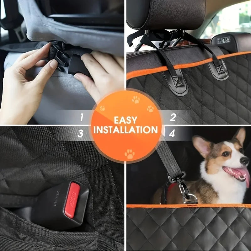 Waterproof Dog Hammock Car Seat Cover - Scratch-Resistant – photo 5