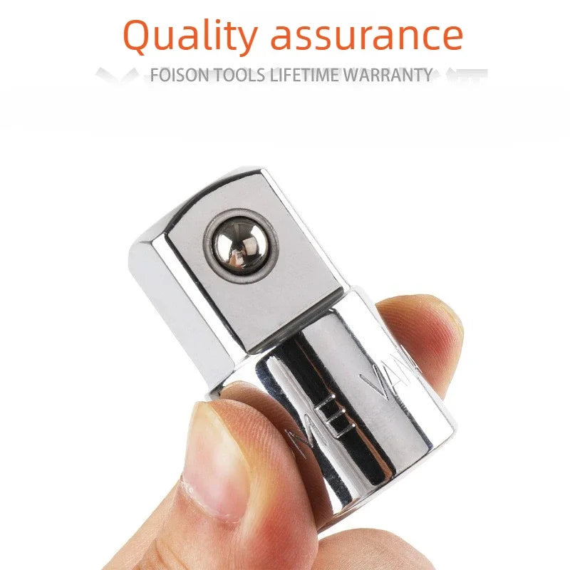 Sockets Set 1/4 Adapter 3/8 Adapter At 1/2 Tools For Mechanic 6pcs Ratchet Wrench Stainless Steel Converter Sleeve Head