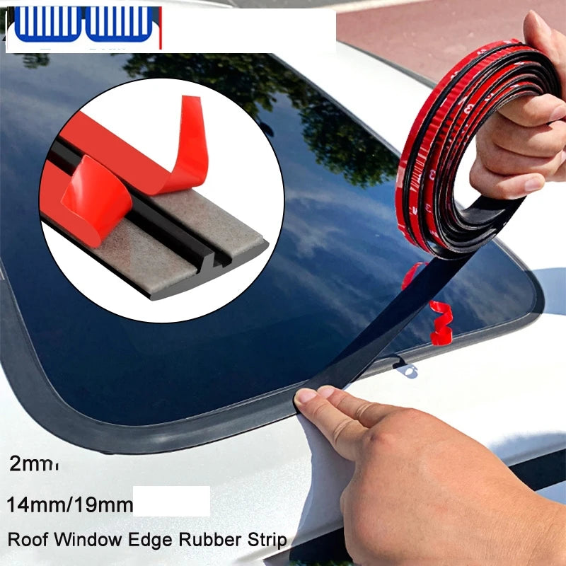 T-Shape Windshield and Sunroof Seal Strip, 2 m Roll - view 5