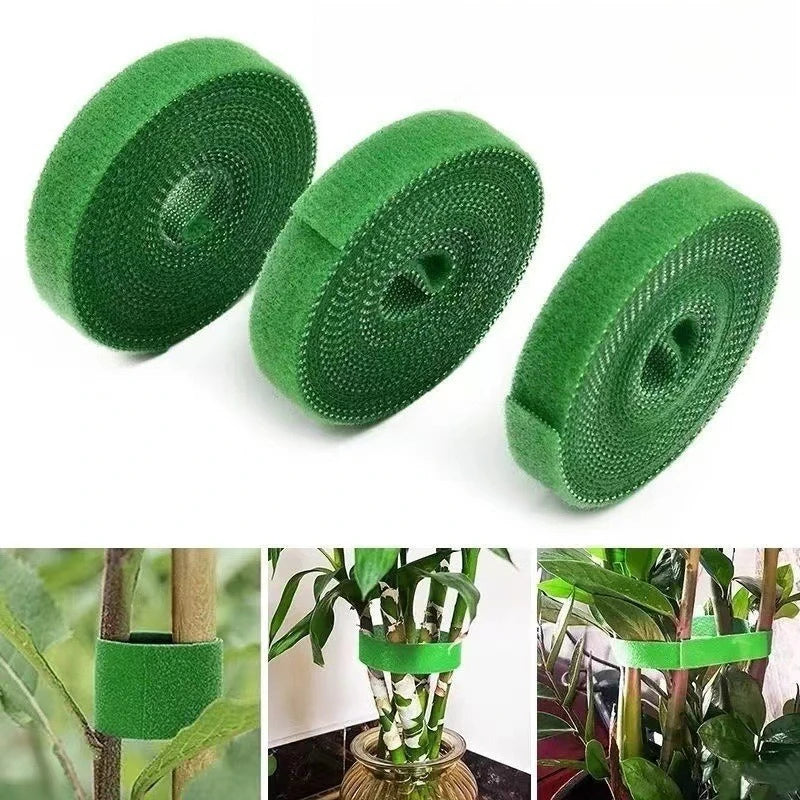 Reusable Garden Plant Ties — Adjustable Hook & Loop Plant Tape
