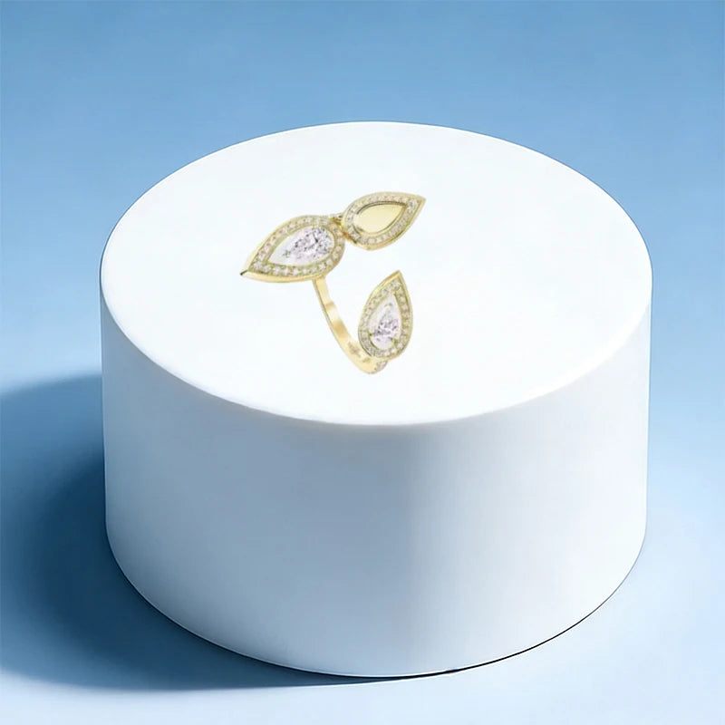 925 silver elegant ring - high-quality women's wedding party gift - DIY shining accessory