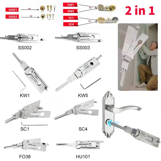 Lock Decoder Lockpicking SS001Pro SS002Pro O-ring Pickup Kit Pick Locksmith Tool Key Decoder Precision Hook Door Repair Tools