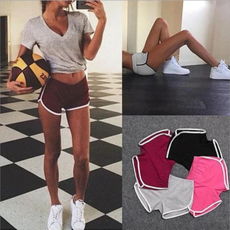 Women's High-Waist Fitness Sports Shorts – Yoga Running Cycling Hot Pants | S–XXXL (12 Colors)