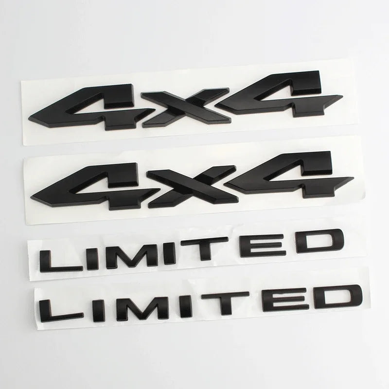 4X4 / Limited Emblem Trunk Badge Sticker - Dodge RAM 1500/2500