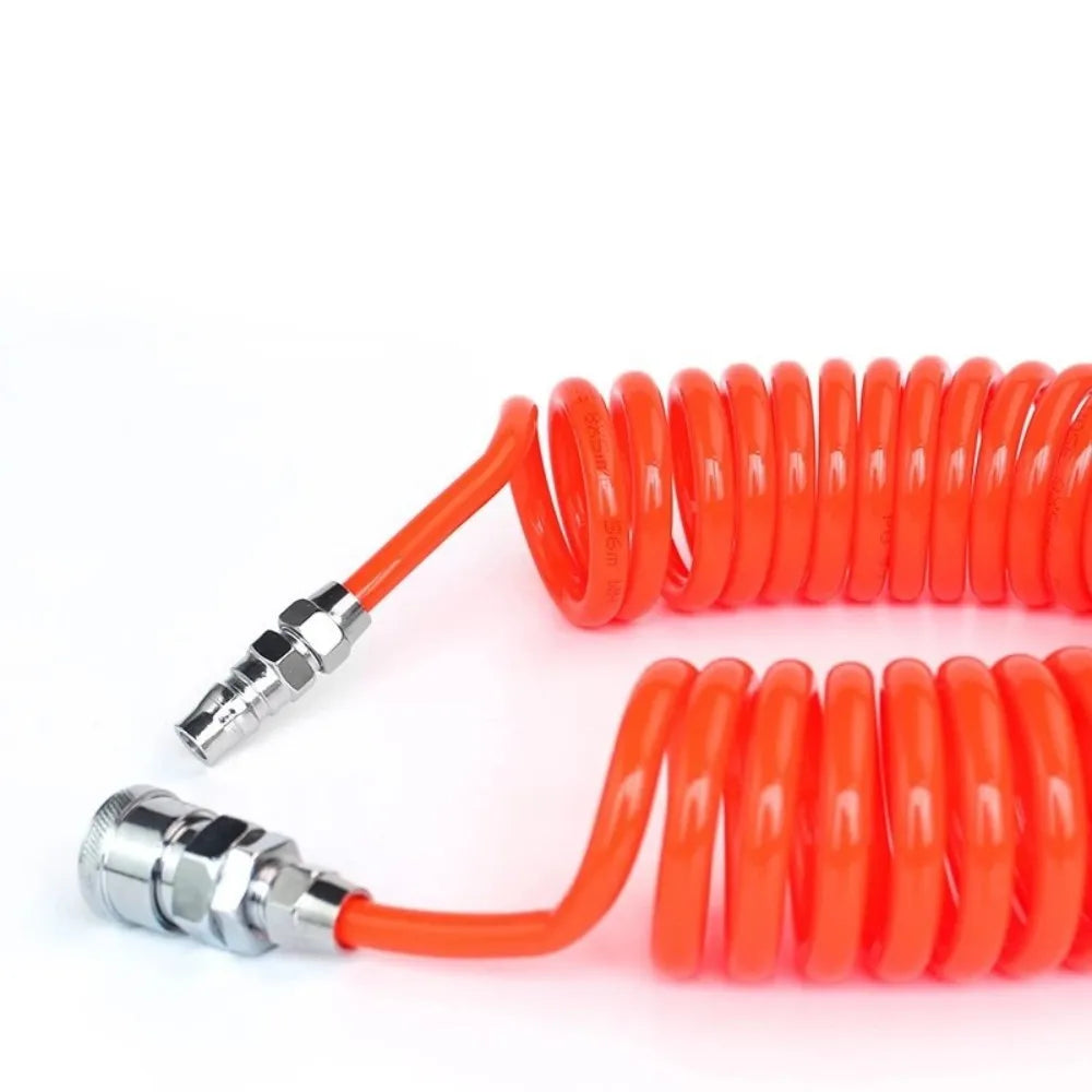 High Pressure Cleaning Gun C/EU Type Tube 8*5mm Retractable Hose Pu Compressor Air Hose Air Dust Collector Blowout Spring Tube