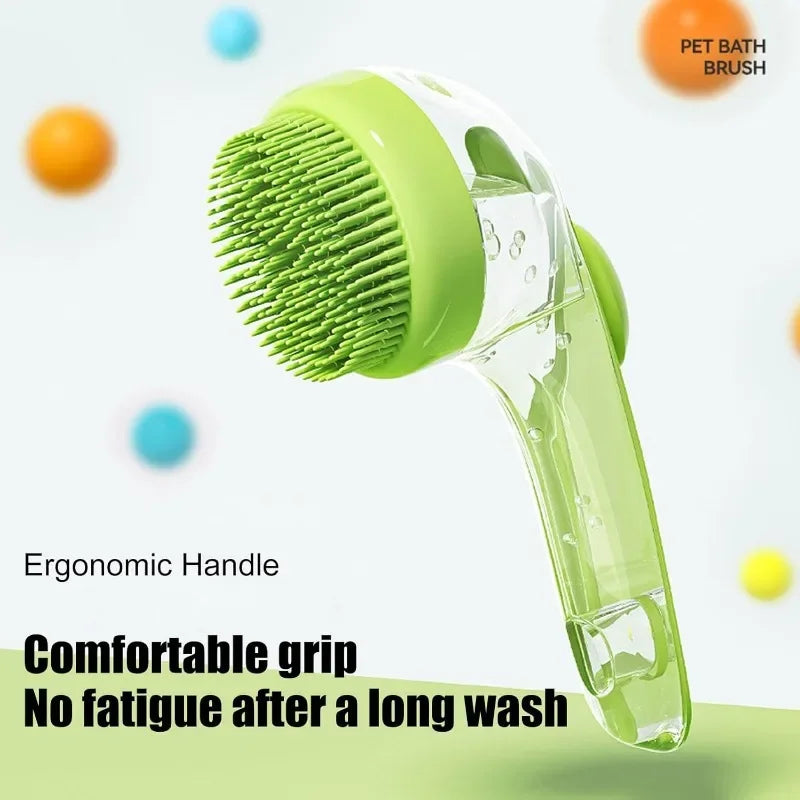 Soft Bristle Pet Bath Brush - Dog & Cat Washing Scrubber – photo 4