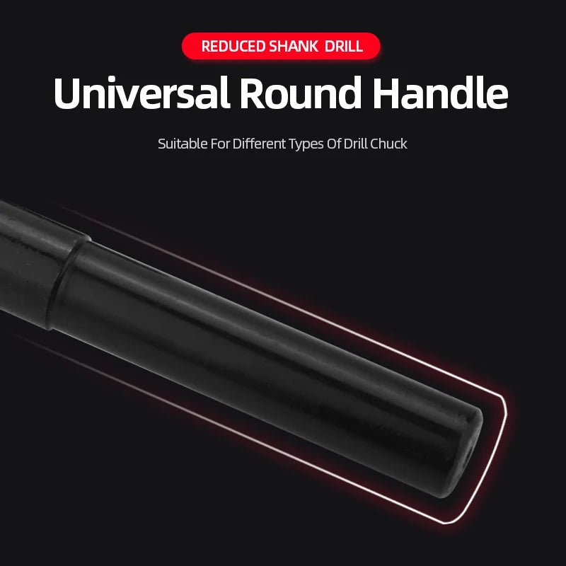 Reduced Shank HSS Twist Drill Bit 13-50mm, Nitride Coated