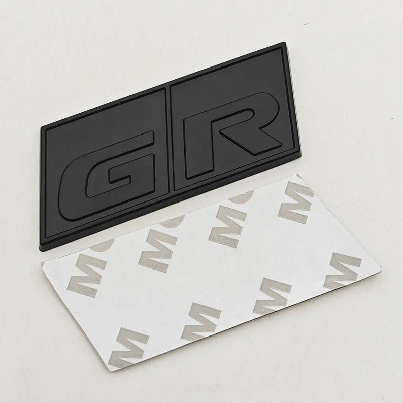 3D Metal Car Sticker GR SPORT Logo Fender Side Badge Rear Trunk Front Grille Emblem For Toyota Alphard Avensis Prius Crown Yaris
