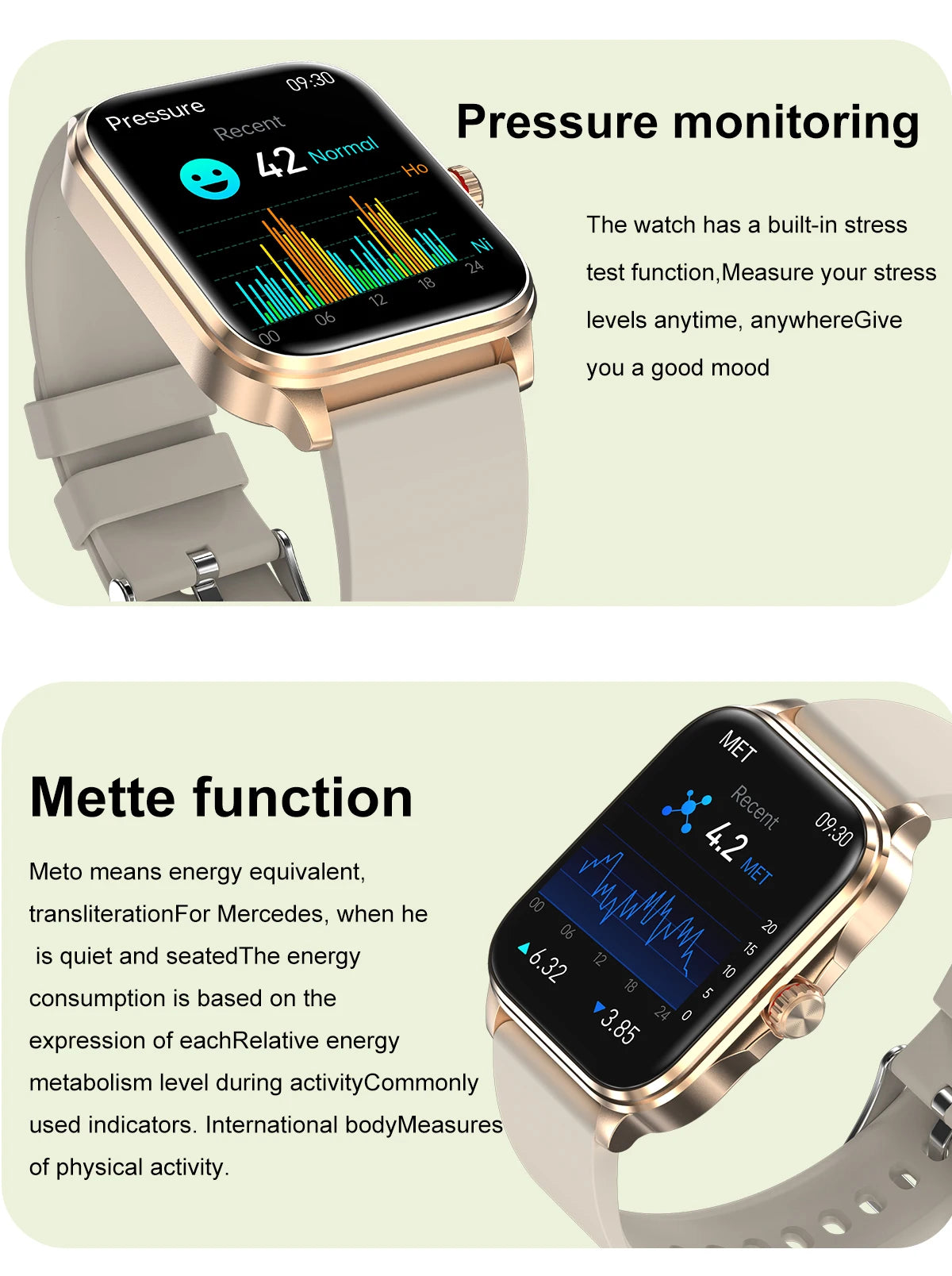 2026 New Health smart Watch Heart Rate Blood Oxygen Blood Pressure Monitoring Bluetooth Call GPS Movement Trajectory Smartwatch
