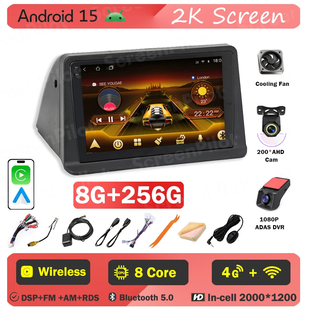 Android 16 For Mitsubishi Pajero 2 V30 V40 V20 1991-2004 Car Radio 2 din Multimedia Video Player Carplay Bluetooth 8 Core 5G DSP
