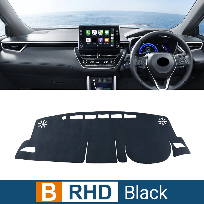 For Toyota Corolla Cross XG10 2021 2022 2023 2024 2025 Hybrid Car Dashboard Sun Shade Cover Instrument Desk Non-slip Accessories