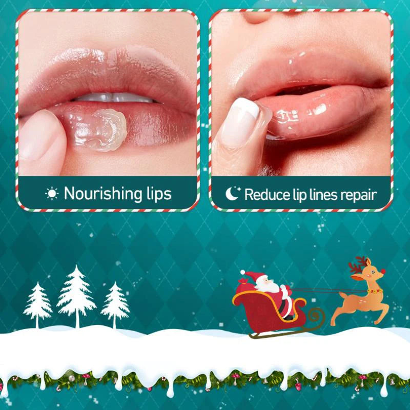 Hand Cream + Lip Balm Set,Christmas Gift Box,Winter Hands And Feet Anti Drying Cracking Moisturizing Nourishing Repair Care
