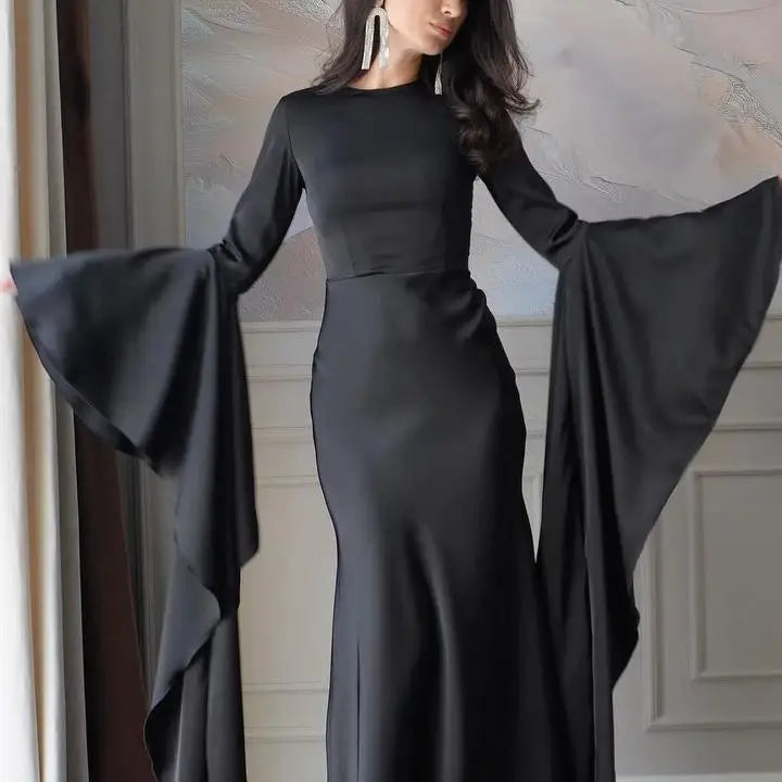 Eid Muslim Women Dress Abaya Flare Sleeve Vestidos Largos Party Caftan Jalabiya Ramadan Long Dresses Dubai Kaftan Arab Robe 2026