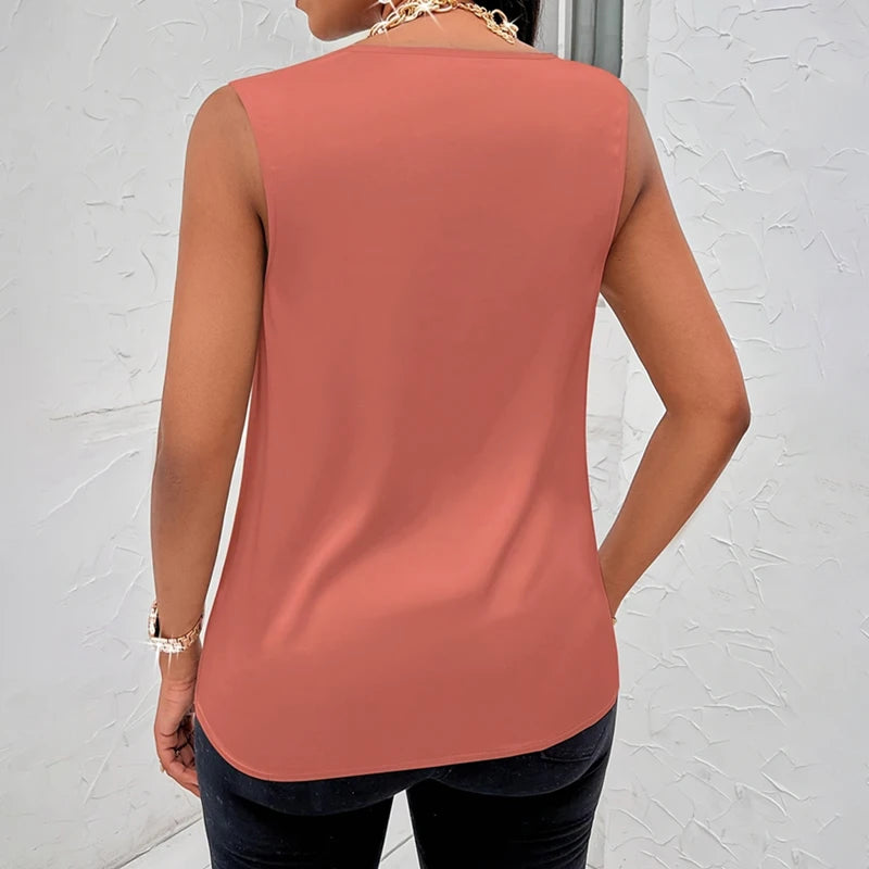 Basic Women Vest Summer Sexy Tank For Ladies Strappy Camisole Top Shirts Femme