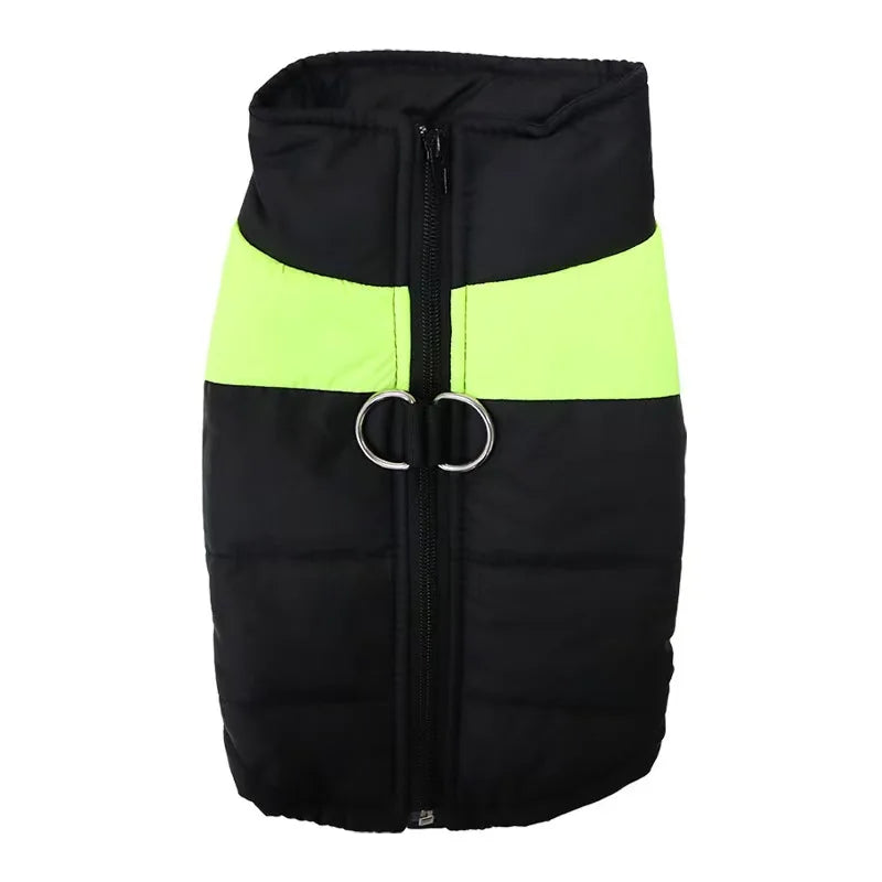 Waterproof Warm Dog Clothes Pet Coat Winter Vest Padded Zipper Jacket Dog Clothing for Small Medium Big Dogs Outfit