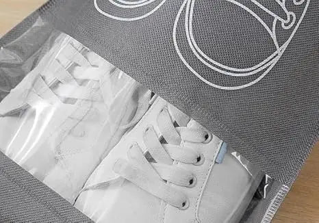 1-50Pcs Shoes Storage Organizer Bags Non Woven Travel Portable Bag Clear Protective Travel Bags for Footwear Waterproof Shoe Bag