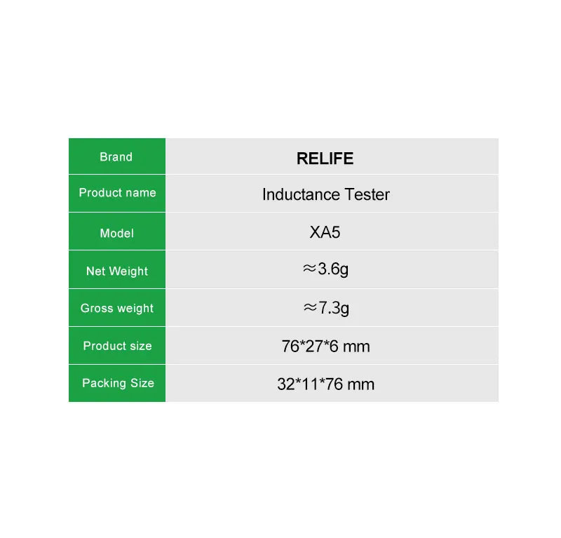 RELIFE XA5 Inductance Tester Electromagnetic Non-Contact Fault Detection for Phones PCB Motherboard Repair Diagnostics Tool
