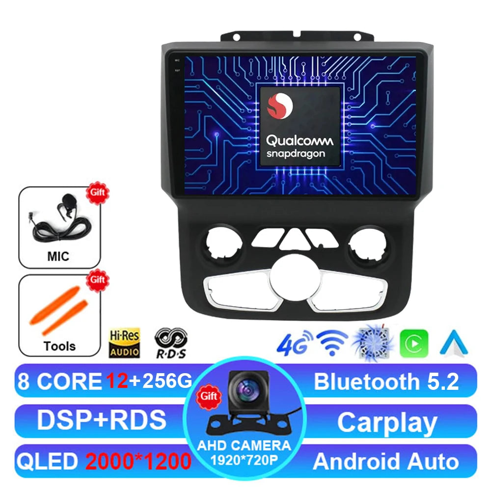 Android 15 Car Radio for Dodge RAM 1500/2500 2013-2019 - CarPlay & 4G LTE