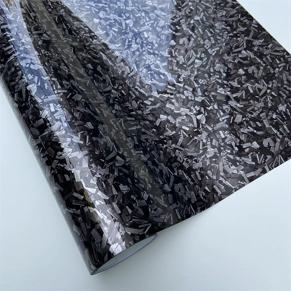 Forged Carbon Fiber Vinyl Wrap - Air Bubble Free Auto Adhesive Film