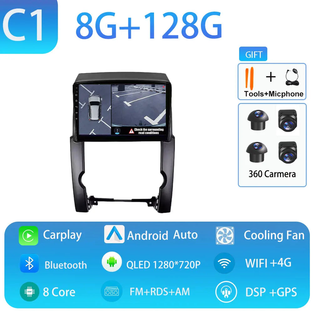 Android Car Stereo for Kia Sorento (2009–2012) — CarPlay, Android Auto, GPS, 4G, WiFi, Bluetooth