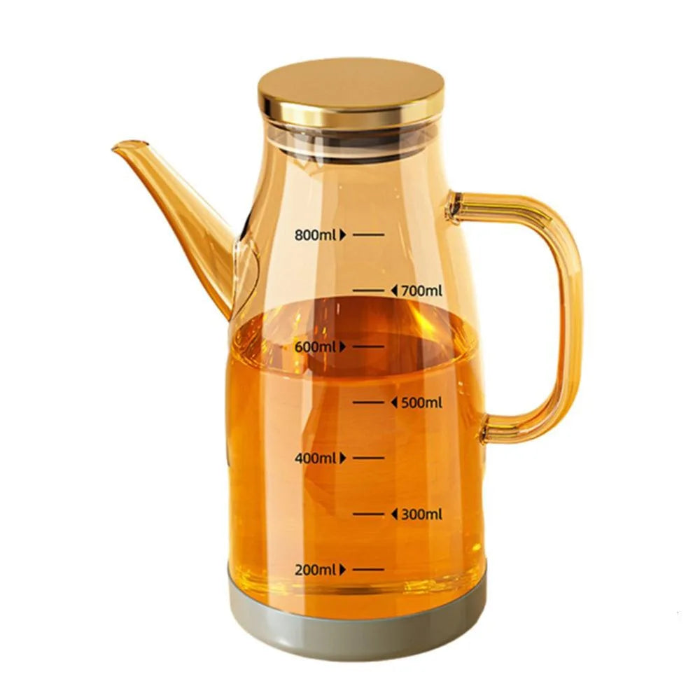 Glass Oil Bottle with Drip-Free Spout - 600 to 1000ml, Amber or Clear - photo 9