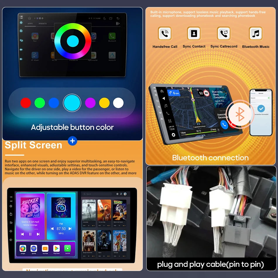 Android For Citroen C4 Grand Picasso 2006 2007 2008 - 2013 Car Multimedia Player Carplay Auto Radio Video Stereo Navigation GPS