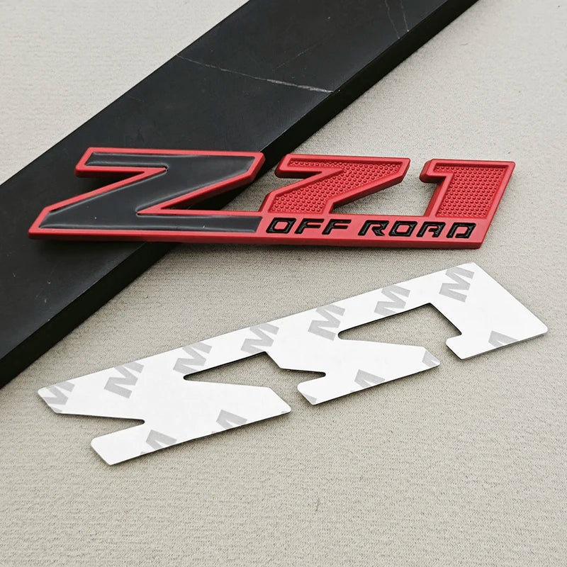 3D Metal Logo Z71 Emblem Car Front Grille Badge Trunk Sticker For Chevrolet Tahoe Colorado Cheyenne Chevy Silverado Accessories