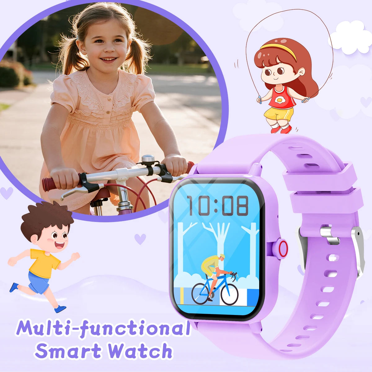 NEW Hot Smart Watch 1.83''HD Screen Camera Music Control Multi-mode Sports Bluetooth Call for Android/IOS 2026 Kids Gift Choice