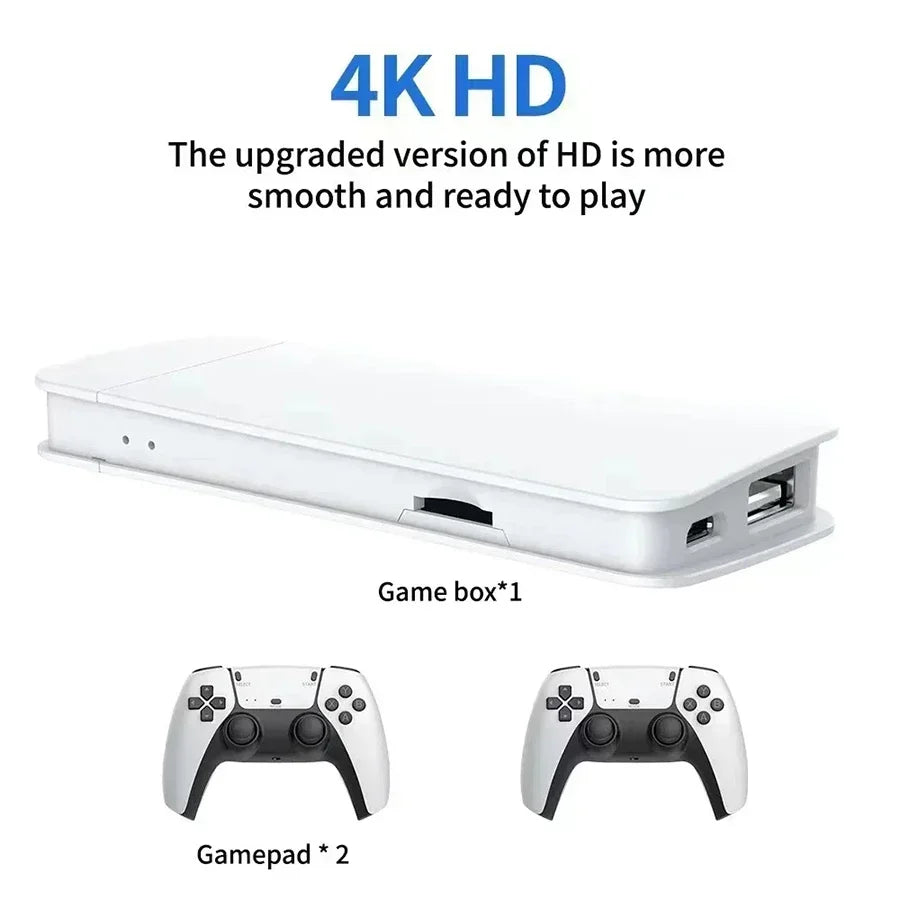 Wireless Gamepads M15 Game Stick Mini TV Handheld Game Console Video Game 256G 20000Plus Retro Game HD Output Two Player for PS1