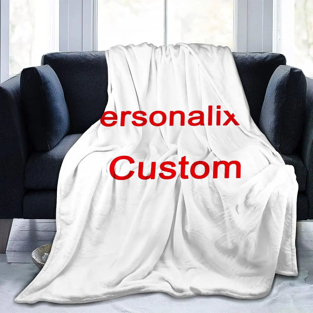 Custom Photo Flannel Blanket, Upload Your Image